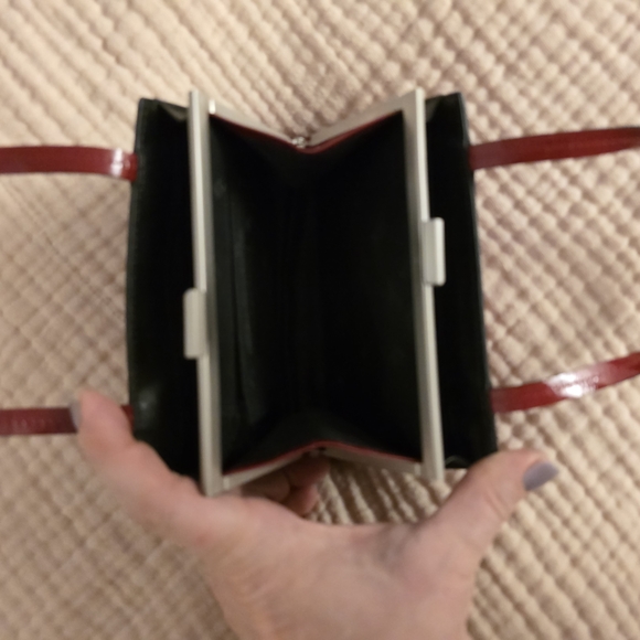 Kenneth Cole New York Red Patent Leather Mini Bag - Picture 4 of 6